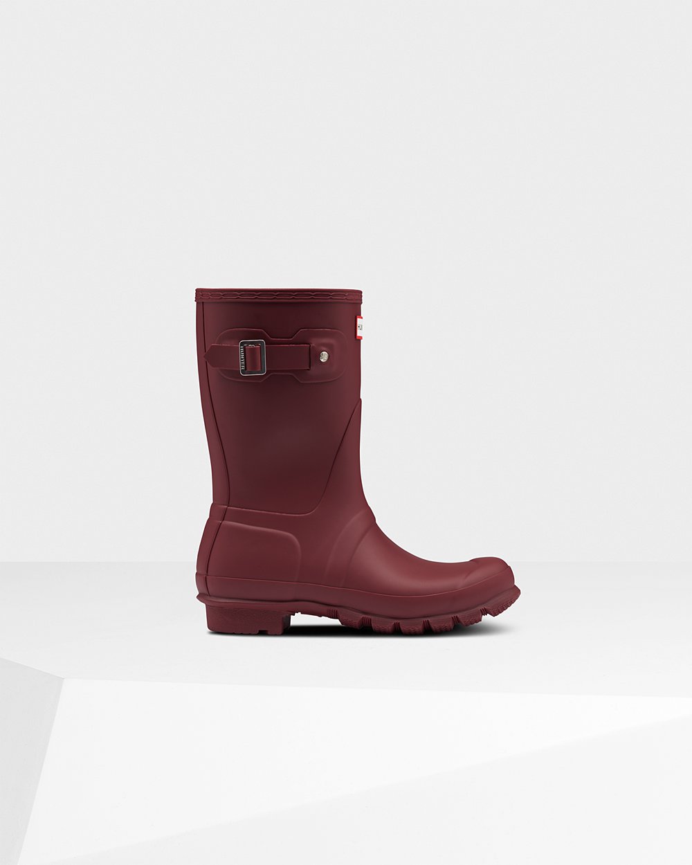 Botas De Cortas Original Hunter Mujer - Grises Rojos - 384970VMS